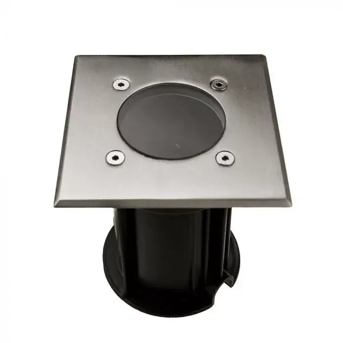 Akció V-TAC TALAJLÁMPA GU10 FOGLALATTAL - Négyzet ALAKÚ IP65 - 7516