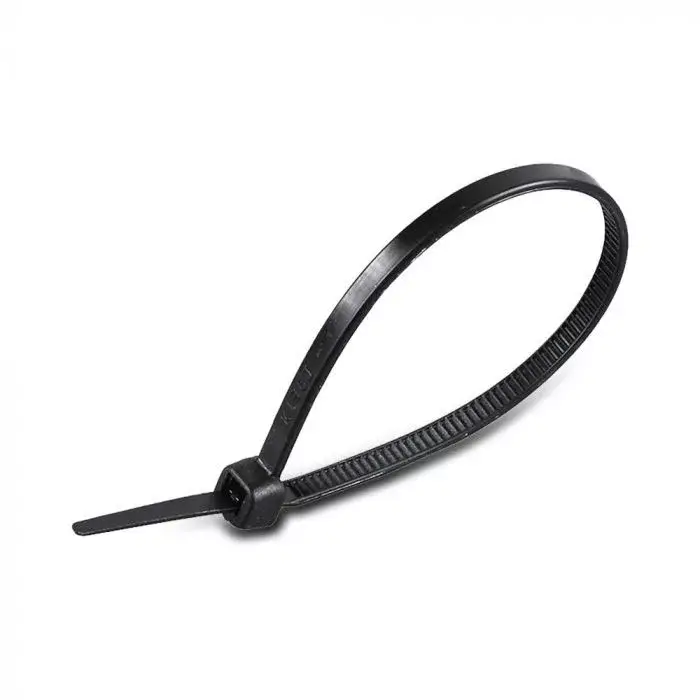 Népszerű V-TAC Kábelkötegelő csomag (100db) UV álló 3,5x300 mm - fekete - 11170