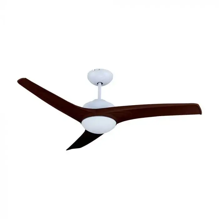 Kedvezményes ár V-TAC 35W Mennyezeti ventilátor 3 az 1-ben 15W Beépített LED világítással RF vezérléssel 3db lapáttal - barna - 7920