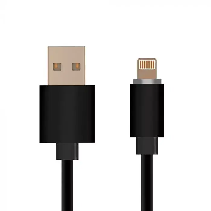 V-TAC iPhone lighting kábel MFI tanúsítvánnyal fekete - 8452 Legkelendőbb