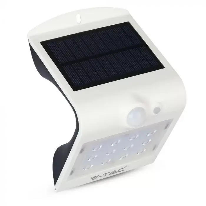V-TAC LED Napelemes (Solar) fali lámpa 1,5W 4000K - 8276 Biztonságos vásárlás