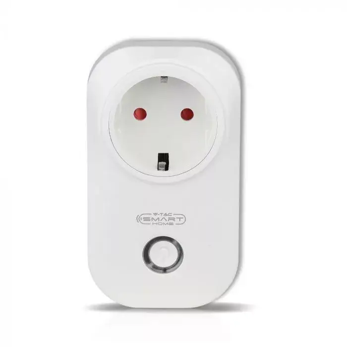 Alacsony ár V-TAC WIFI Konnektor, (dugalj) EU Amazon Alexa & Google Home kompatibilis - 8415