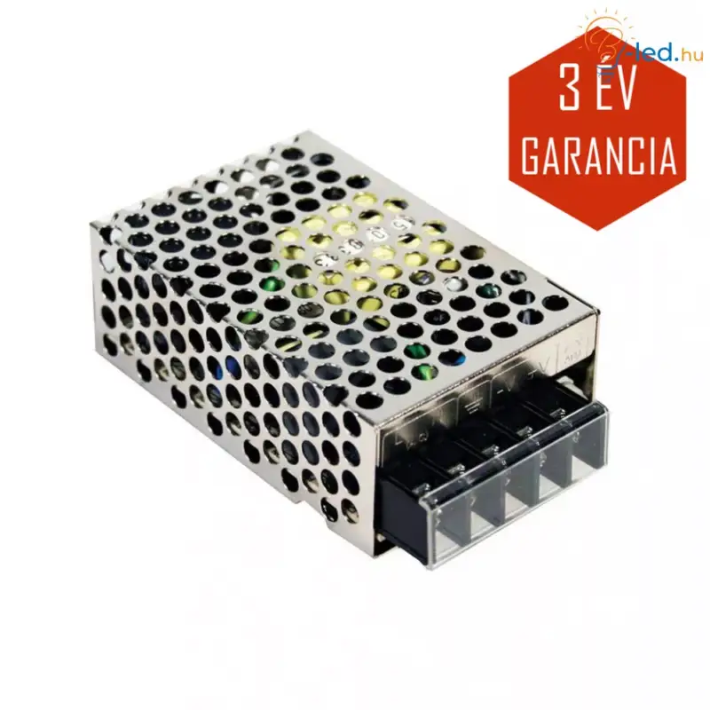 Mean Well LED Fémházas szerelhető tápegység 25W 2.1A 12V IP20 - RS-25-12 Exkluzív ajánlat