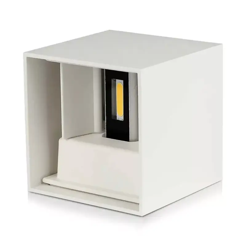 Nézd meg most V-TAC 12W LED Fali lámpa Bridgelux Chip fehér színű négyzet alakú 4000K - IP65 - 218528