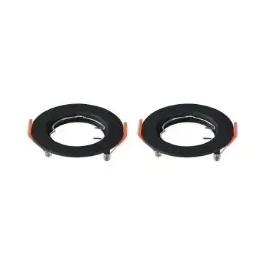 V-TAC Led GU10 Spot Keret csomag (2db) kerek beépíthető - fekete - 6641 Szuper akció