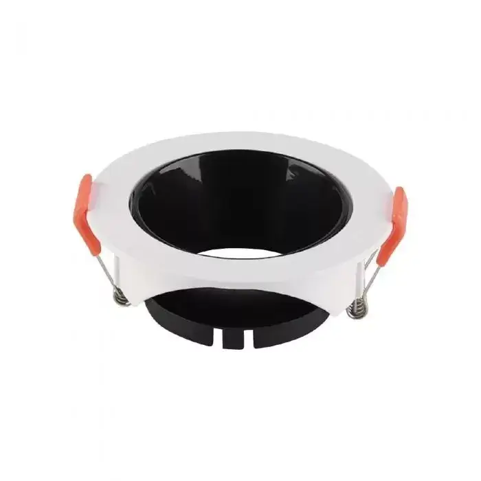 Ajánlat V-TAC Led GU10 Spot Keret kerek beépíthető - fehér + fekete - 6645