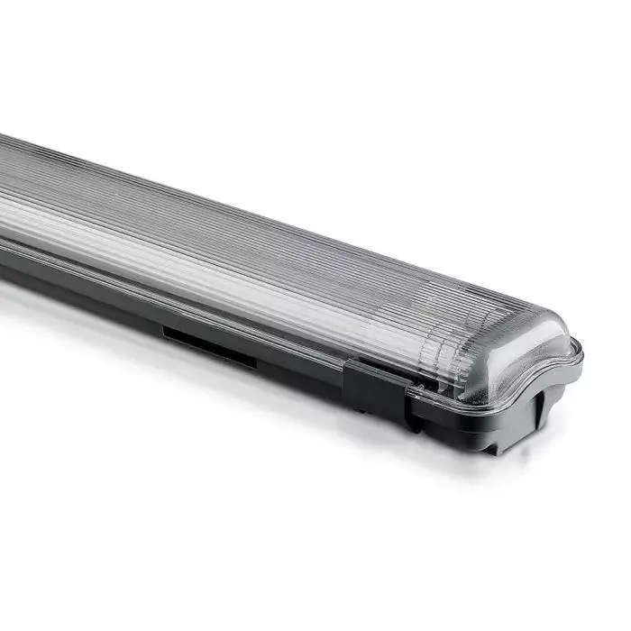 V-TAC LED lámpatest, fénycső armatúra 120 cm IP65 (2x18W LED 6400K 120cm csővel) - 6399 Olcsó