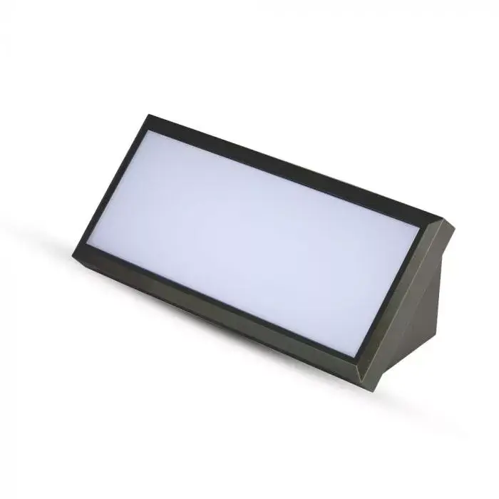 Szezonális akció V-TAC 12W LED kültéri lámpa IP65 fekete színű 4000K - 6808