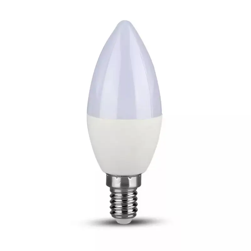 V-TAC LED izzó dimmelhetőE14 C37 5.5W 200° 4000K gyertya (Samsung Chip) - 2120186 Nézd meg most