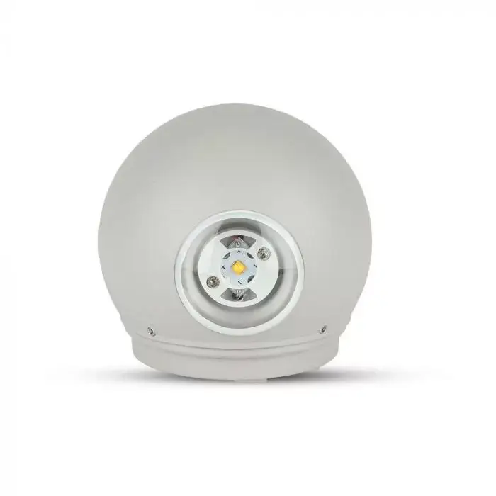 Biztonságos fizetés V-TAC 4W LED Fali világítás IP65 szürke színű kerek 4000K - 218306