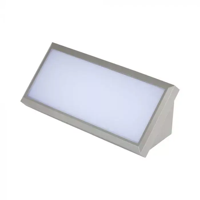 V-TAC 12W LED kültéri lámpa IP65 szürke színű 3000K - 218233 Rendeld meg most