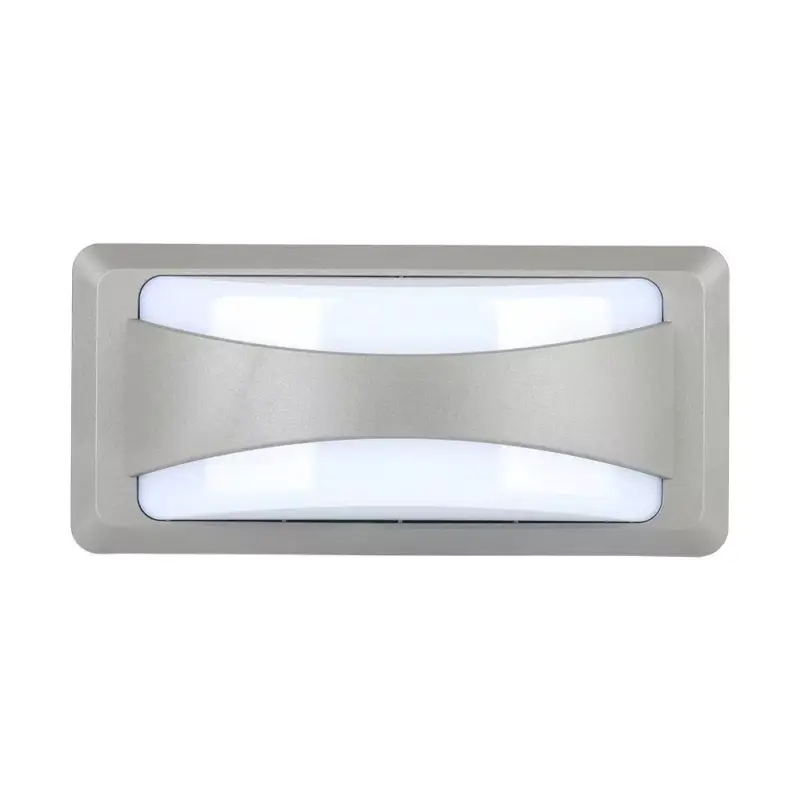V-TAC 12W LED Fali lámpa lágy fényű IP65 szürke színű 3000K - 218245 Újdonság