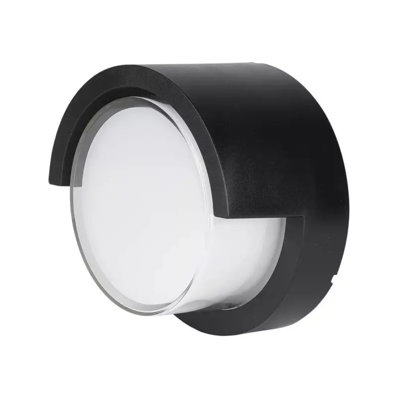 Legnépszerűbb V-TAC LED Fali világítás kerek forma 7W IP65 3000K - fekete - 218609