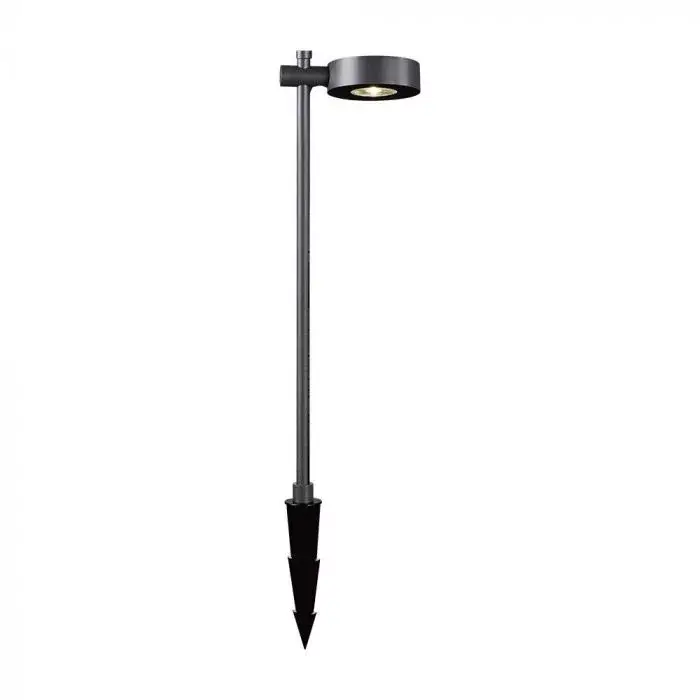 Biztonságos fizetés V-TAC LED 7W leszúrható kerti lámpa - IP65 - fekete - 3000K - 6838