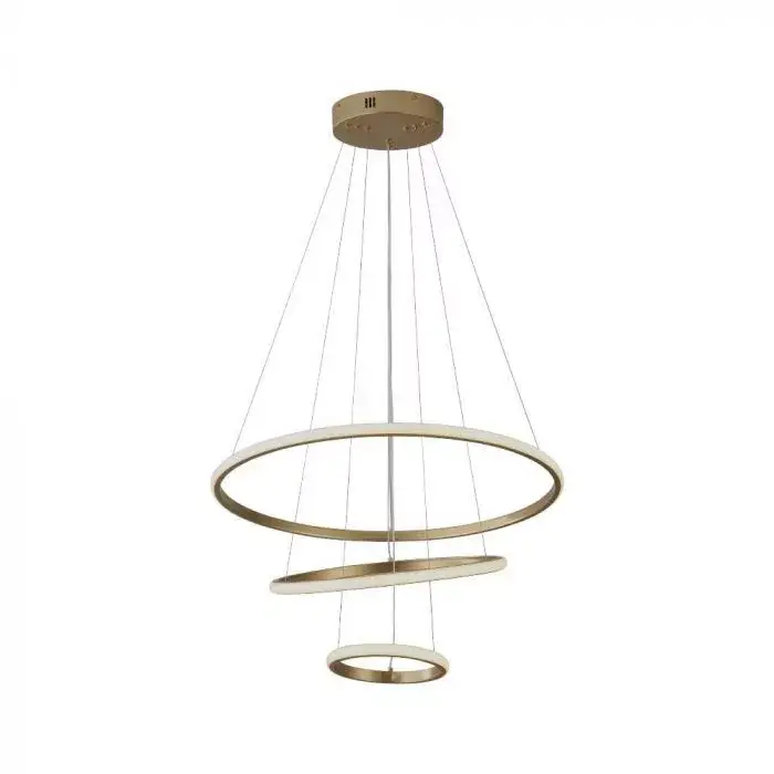 V-TAC 32W LED dizájn függeszték - arany- 3000K - 8019 Bestseller