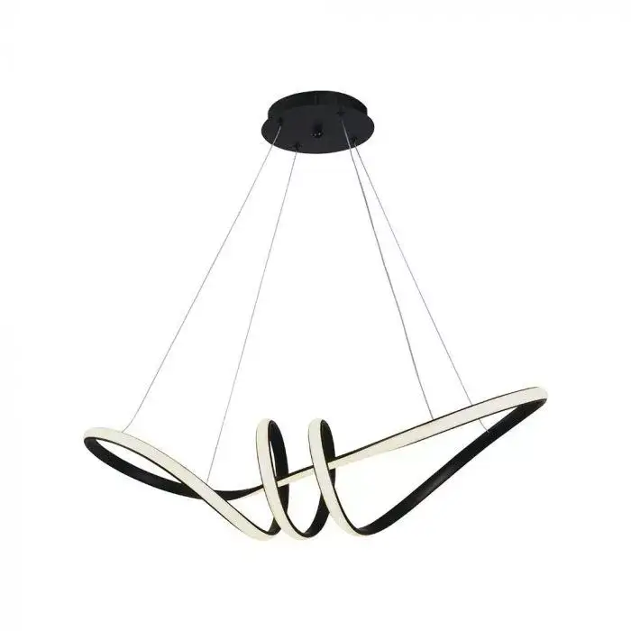 Ajánlat V-TAC 24W LED dizájn függeszték - fekete- 3000K - 8010