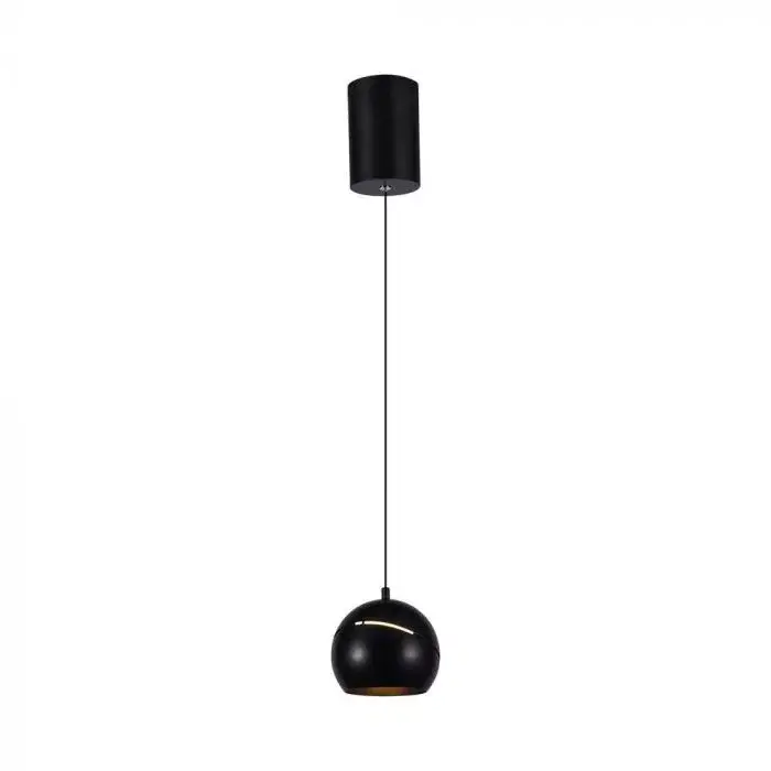 Kedvezményes ár V-TAC LED Függeszték lámpa 8.5W Érintő kapcsolóval - fekete- 3000K - 8001