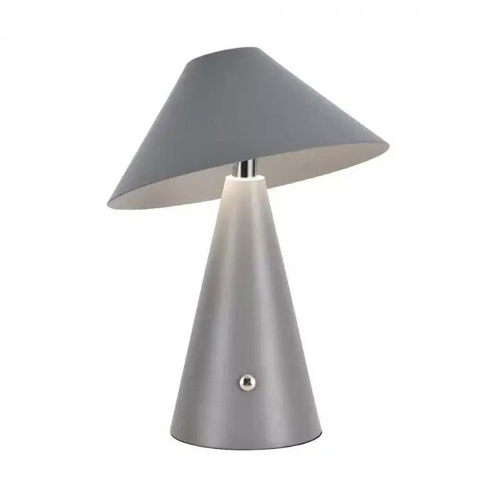 Exkluzív ajánlat V-TAC 3W LED Tölthető Asztali lámpa - 1800mAh - szürke - 7949