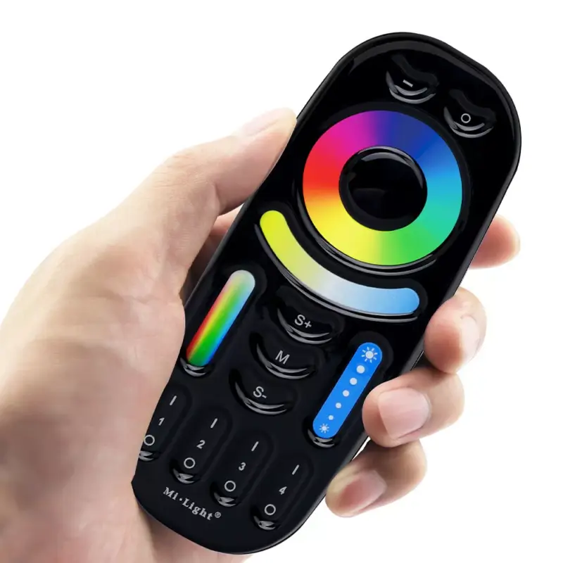 Legkelendőbb Mi Light - Miboxer RF Távirányító RGB+Fehér, RGB+Hideg/Meleg fehér LED szalaghoz 4 zónás - FUT092B
