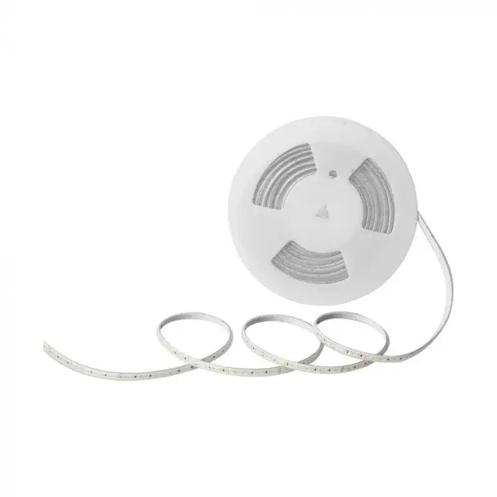 Outlet V-TAC LED szalag SMD2835 121LED/M 10.5W/M 220V IP65 Kék 10M/Tekercs - 23725
