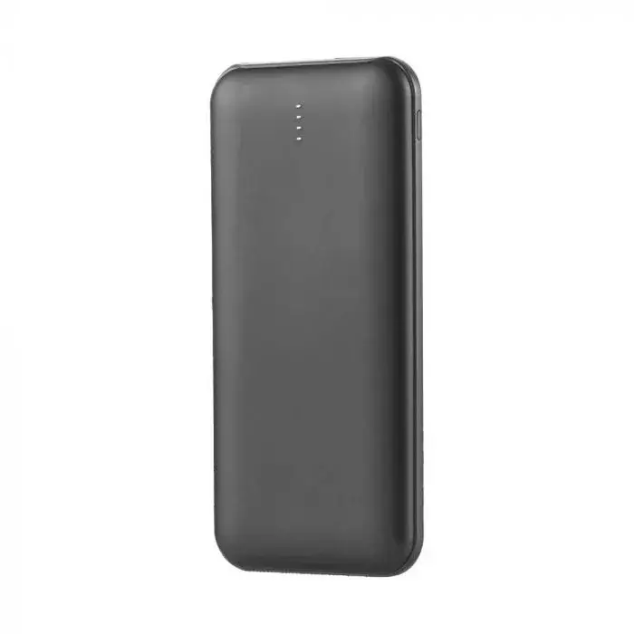 Biztonságos fizetés V-TAC POWER BANK (hordozható töltő) 10000mAh 2A 30CM C típusú kábel - Szürke - 23037