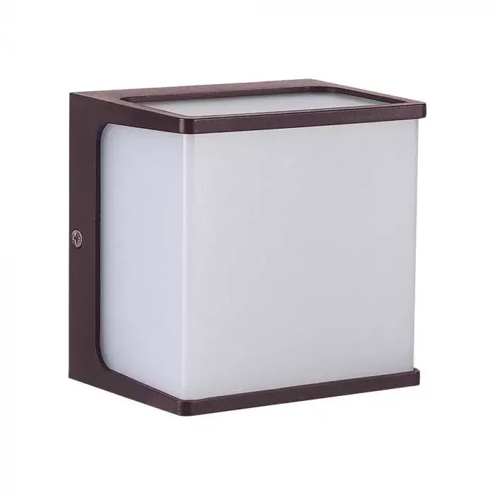 V-TAC 8W LED Fali lámpa barna színű 3000K - IP65 - 10282 Árcsökkenés