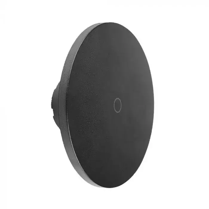V-TAC 12W led indirekt fali lámpatest kerek, fekete, dimmelhető, 3 az 1-ben - IP65 - 7853 Árcsökkenés