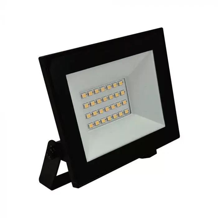 Expressz kézbesítés V-TAC 20W LED reflektor 110° 4000K fekete házas - 23984