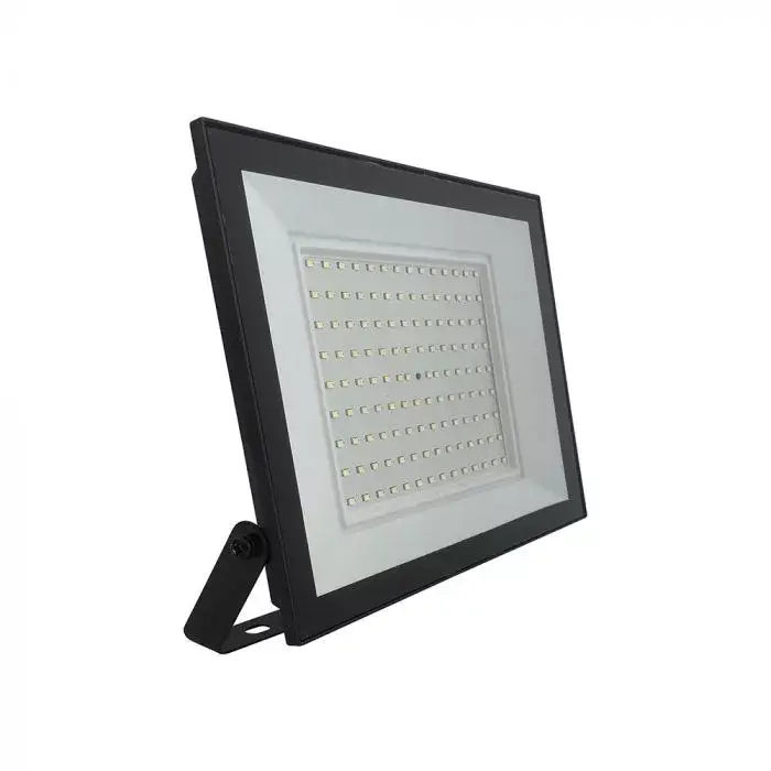 Gyors szállítás V-TAC 100W LED reflektor 110° 4000K fekete házas - 23980