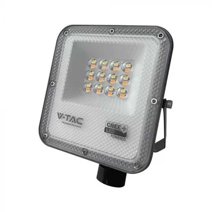 Gyors szállítás V-TAC 10W LED reflektor CCT 3in1 Fekete házas (Cree Chip) - 240726