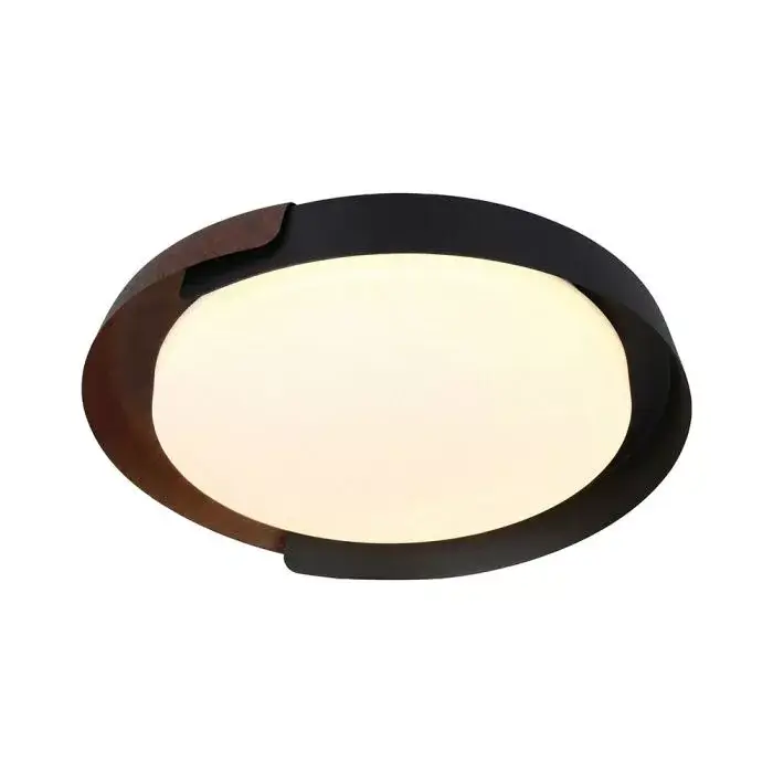 V-TAC Smart Dekoratív mennyezeti LED lámpa távirányítóval 48W 3in1 fekete/fahatású- 24186 Bestseller