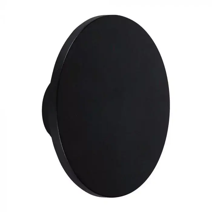 V-TAC 12W led indirekt fali lámpatest kerek, fekete 4000K - IP65 - 6788 Olcsó