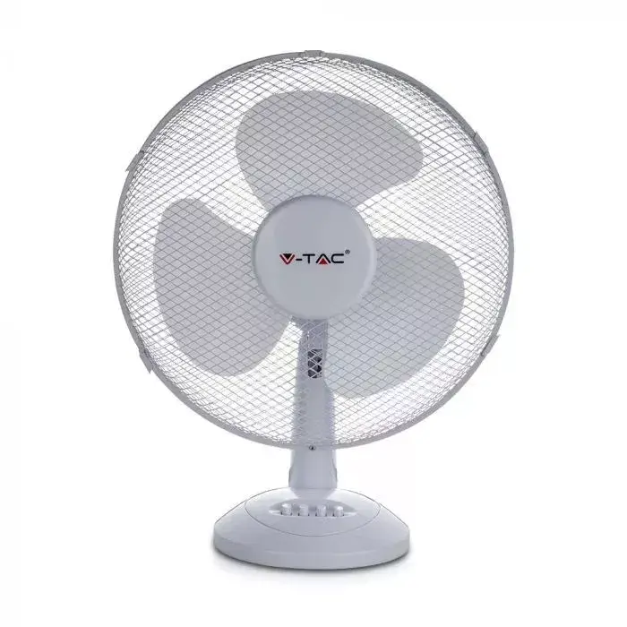 Gyors kiszállítás V-TAC 40W Asztali ventilátor - fehér - 7925