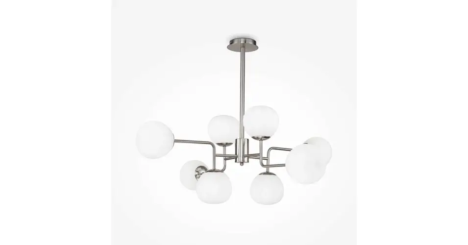 Vásárlói kedvenc Maytoni ERICH függeszték üveg fehér 8x E14 - MOD221-PL-08-N