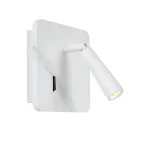 Azonnal elérhető Lucide OREGON fali lámpa fa fehér LED IP20 - 77282/03/31