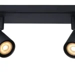 Árcsökkenés Lucide LENNERT fürdőszobai mennyezeti spotlámpa fém fekete GU10-LED IP44 - 26958/10/30