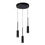 Végkiárusítás Lucide TUBULE függeszték alumínium fekete LED IP20 - 24401/21/30