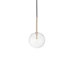 Bestseller IdealLux EQUINOXE SP1 D15 OTTONE függeszték fém, üveg, sárgaréz, áttetsző, G4, 3000K, 2W, 160lm - 277370