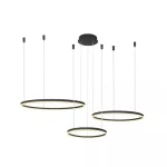Azzardo Halo függeszték fém, fekete, LED, 3000K-6000K, 120W, 13140lm - AZ-4975 Prémium