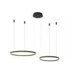 Azzardo Halo függeszték fém, fekete, LED, 3000K-6000K, 60W, 6570lm - AZ-4978 Gyors szállítás