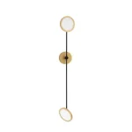Ajánlat NovaLuce SCOPE fali lámpa fém, akril, fekete, arany, LED, 3000K, 18W, 1830lm - NL-9695251