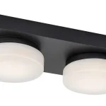 Alacsony ár Rabalux ATTICHUS fürdőszobai mennyezet lámpa fém, műanyag, fekete, fehér, LED, 4000K, 11W, 1200lm - Rabalux-75002