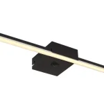 Biztonságos fizetés Globo JAIME fali lámpa fém, fekete, LED, 4000K, 12W, 590lm, IP20 - 41922B