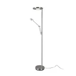 Trio BARRIE állólámpa fém, nikkel, LED, 2700K-4000K, 1x32W, 3700lm, 1x6W, 700lm - 424210307 Újdonság