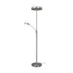 Trio FRANKLIN állólámpa fém, nikkel, LED, 2700K-3200K-4000K, 1x35W, 4100lm, 1x6.5W, 650lm - 426510207 Árengedmény