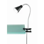 Trio ARRAS csíptetős asztali lámpa műanyag, fém, fekete, króm, LED, 3000K, 4W, 400lm - R22711102 Biztonságos fizetés