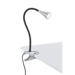 Trio VIPER csíptetős asztali lámpa műanyag, ezüst, fekete, LED, 3000K, 3W, 350lm - R22398187 Vedd meg most