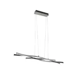 Trio BLAZE függeszték fém, fekete, szürke, LED, 2300K-3000K-4000K, 35W, 4300lm - 341210305 Vásárlói kedvenc