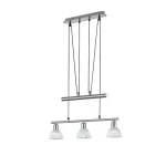 Trio LEVISTO függeszték fém, üveg, nikkel, fehér, E14 - 371010307 Exkluzív ajánlat