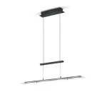 Trio MILOS függeszték fém, üveg, fekete, áttetsző, LED, 3000K, 4x5W, 2200lm - R32004132 Kihagyhatatlan ajánlat